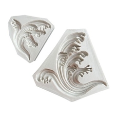 Khuôn Silicon - Biển - Ngọn Sóng 2c - 7.7-8.3cm