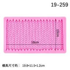 Khuôn Silicon - Viền Mảng 2D - Len
