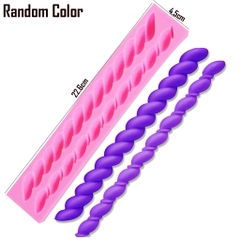 Khuôn Silicon - Viền Chuỗi Dây - Xoắn Hủ Vàng 2c - 21cm