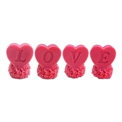 Khuôn Silicon - Chữ Love Đứng Trụ Set 2