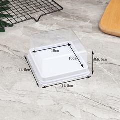 Hộp Nhựa - Vuông XY11 Đế Trắng - 11x11cm Cao 5.5cm H666