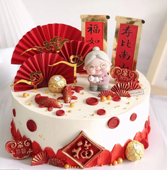 Khuôn Silicon - Bà Thọ Bà Già 2 Mảnh 7.5cm