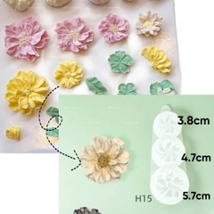 Khuôn Silicon - Set 14 Khuôn Hoa Hàn Quốc