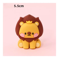 Khuôn Silicon Động Vật Con Sư Tử 2 Mảnh 5.5cm