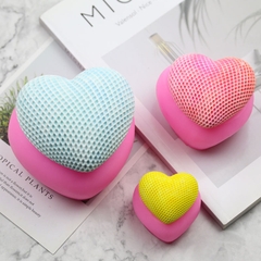 Khuôn Silicon - Trái Tim Kiểu - Lưới 5-7.5cm Set 3c