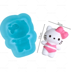 Khuôn Silicon - Mèo Kitty - Mèo Bikini 5cm
