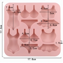 Khuôn Silicon - Vĩ Bikini 6c