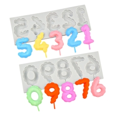 Khuôn Silicon - Số 0-9 - Số Bong Bóng Set 2