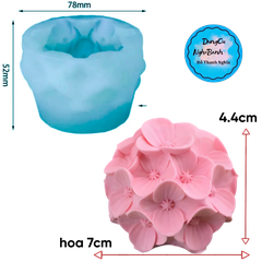 Khuôn Silicon - Chùm Hoa Cẩm Tú Cầu - 7cm