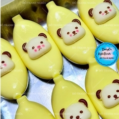 Khuôn Silicon - Trái Cây - Trái Chuối Mặt Gấu