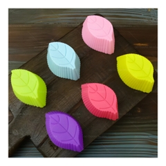 [10 cup] Khuôn Silicon - Cup Set 5cm - M54 - Lá Gân