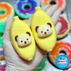 Khuôn Silicon - Trái Cây - Trái Chuối Mặt Gấu