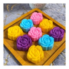 [10 cup] Khuôn Silicon - Cup Set 5cm - M55 - Hoa Hồng Nhọn