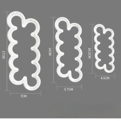 Vòng Ấn Cắt - Xôi Đậu Rau Cau - Set 3 Khuôn Cắt Hoa