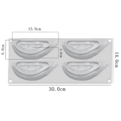 Khuôn Silicon- Vĩ Sầu Riêng 4C 13.9cm