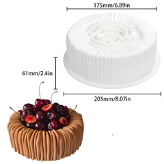 Khuôn Silicon - Đế Hình Tròn Khía 18cm