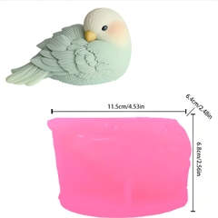 Khuôn Silicon - Động Vật - Chim 4d 10.6cm