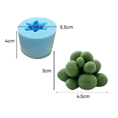 Khuôn Silicon - Sen Đá TIA - 5cm - Mộng Nước