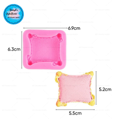 Khuôn Silicon - Quần Áo - Cái gối- thảm 6.9cm