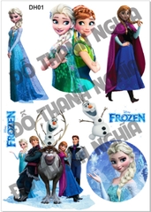 Decal Chủ Đề Hot - Vui Nhộn - Công chúa Elsa - DH01