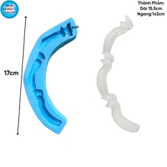 Khuôn Silicon - Viền Chuỗi Dây - Viền Cong  16cm