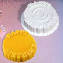 Khuôn Silicon - Đế Hình Tròn Happy 15cm
