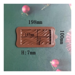 Khuôn Silicon - Viền VN - 17x8cm - VN05 - Gợn Sóng