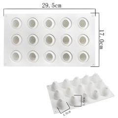 Khuôn Silicon - Vĩ Trái Cây - Dâu Tây 15C 5cm