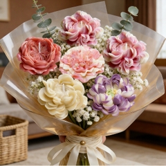 Khuôn Silicon - Hoa Sen Thái Nở - Hoa Sen 9cm Mã B ZW - 320 KT