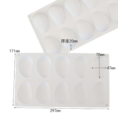 Khuôn Silicon - Vĩ Trái Cây- Vĩ Xoài 10c