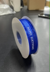 Ruy Băng Voan - 3cm Chữ HPBD - Xanh dương đậm 2