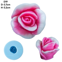 Khuôn Silicon - Hoa Hồng Nở - d19 - 3cm