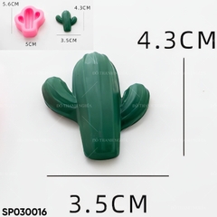 Khuôn Silicon - Sen Đá ĐỨNG  - 3.5x5cm - 2 Chỉa
