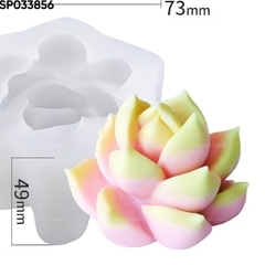 Khuôn Silicon - Sen Đá Nở - 7x4.9cm - Cánh Nhọn