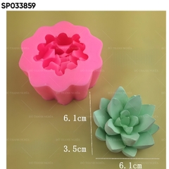 Khuôn Silicon - Sen Đá Nở - 6.1cm - Pha Lê