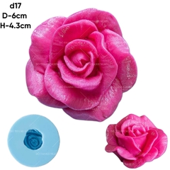 Khuôn Silicon - Hoa Hồng Nở - SL80 - 6cm - Thái Nở D17