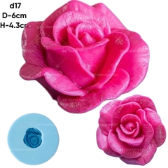 Khuôn Silicon - Hoa Hồng Nở - SL80 - 6cm - Thái Nở D17
