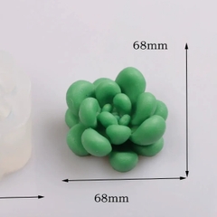 Khuôn Silicon - Sen Đá TIA - 6.6x3.5cm - Đất