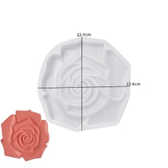 Khuôn Silicon - Đế Cốt - Hoa Hồng - 26cm Cao 5cm