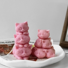 Khuôn Silicon - Động Vật - Mặt Mèo Đứng 3C