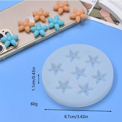 Khuôn Silicon - Hoa Cúc Dẹp 5 Cánh 7c