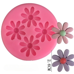 Khuôn Silicon - Hoa Cúc Dẹp 4c - 2.6cm
