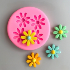Khuôn Silicon - Hoa Cúc Dẹp 4c - 2.6cm