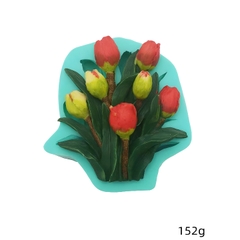 Khuôn Silicon - Hoa Tulip - SL95 - Chùm Hoa Tilip 8.1cm