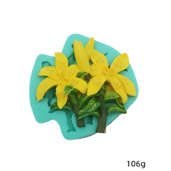 Khuôn Silicon - Chùm Hoa Cúc - Kèm Lá 2c 7.7cm