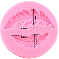 Khuôn Silicon - Lá Lông Vũ - 9cm - 2c - Oval