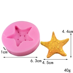 Khuôn Silicon - Sinh Vật Biển TH - Sao biển 4.5cm