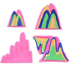 Khuôn Silicon - Ngọn Núi Set 4 Khuôn