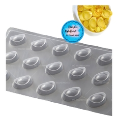 Vĩ Nhựa PP - Thỏi Vàng - 18c - 4cm - Trơn