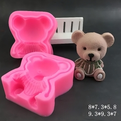 Khuôn Silicon - Động Vật - Gấu 2 Mảnh 8cm